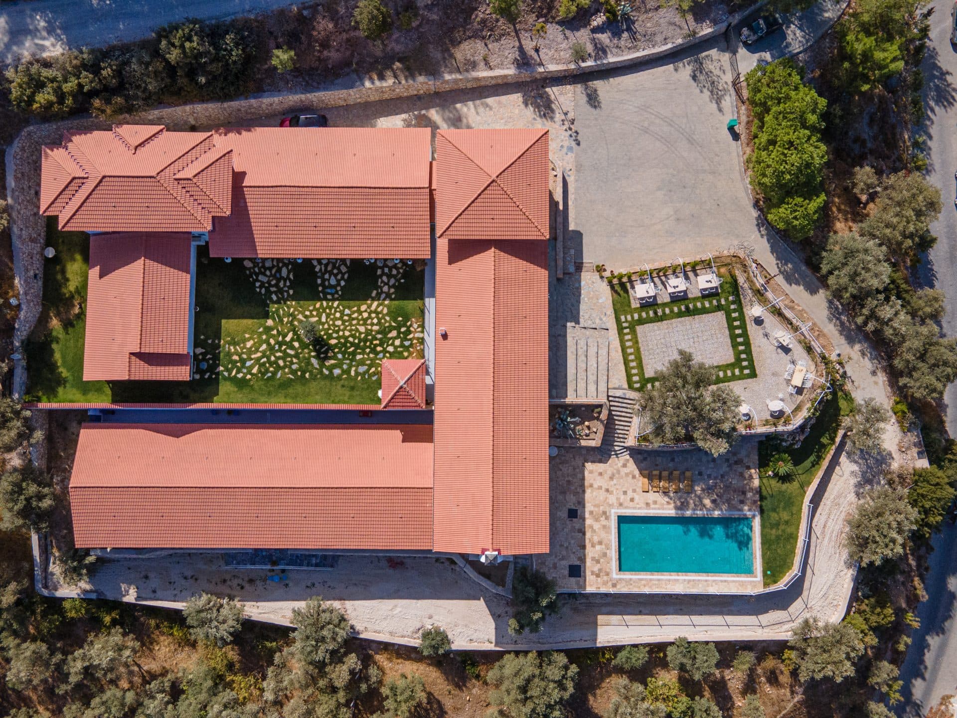 The countryside house at Chef’s Atolye in Kirazlı, among the trees